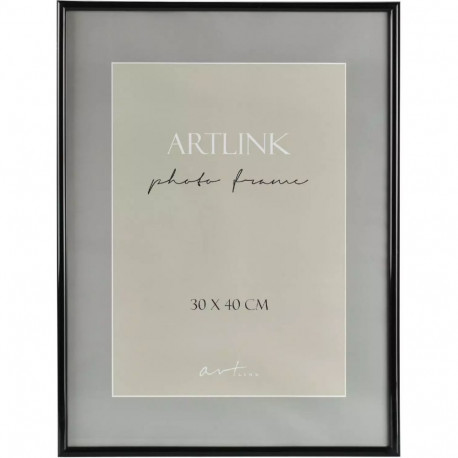 Picture frame 30x40cm DECOLINE black plastic frame