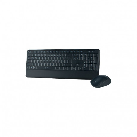 Logilink klaviatuur-hiire komplekt traadita 2.4GHz, must