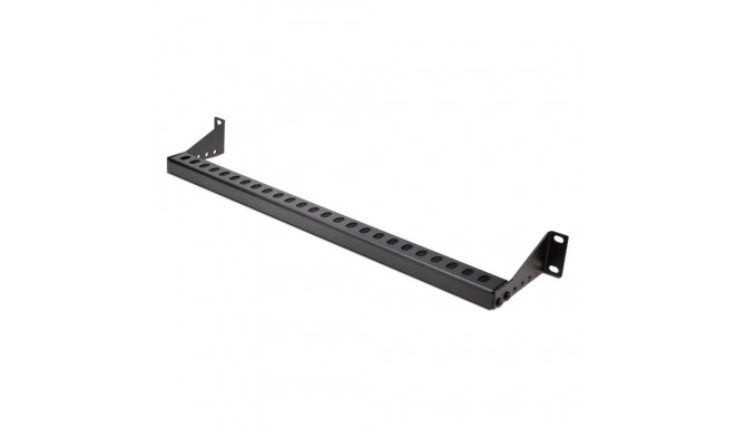 "1U rack cable guide with adjustable depth, cable guide bracket"