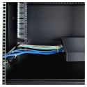"1U rack cable guide with adjustable depth, cable guide bracket"