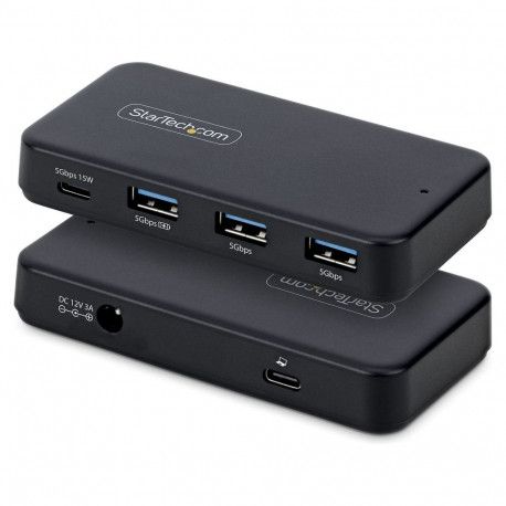 STARTECH.COM USB-jaotur 4-pordiline USB-C ja USB-A 5Gbps toiteadapteriga 2-in-1 USB-C ja USB-A hostk