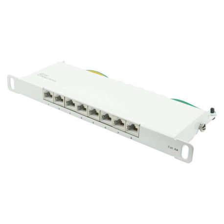 Good Connections jaotuspaneel 10" Cat. 6A 8-P 0,5HE, puhasvalge