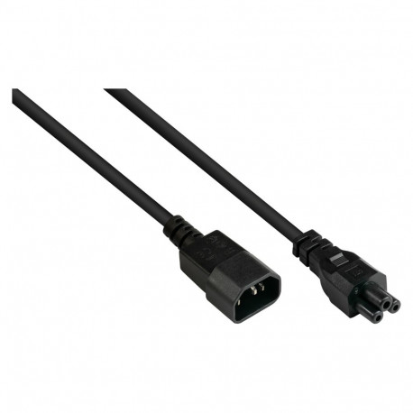"Good Connections Kaltgeräteverlängerung an C5 schwarz 1m"