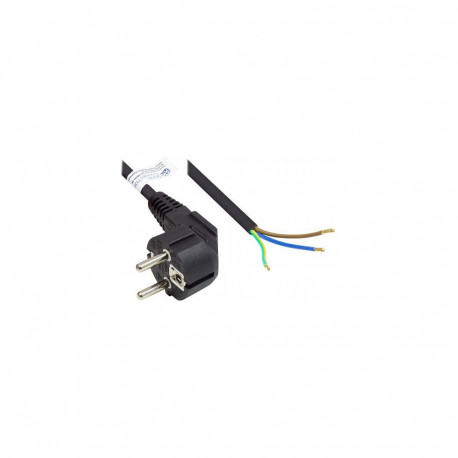 "Good Connections Schutzkontakt-St. gew. open end schw. 3m"