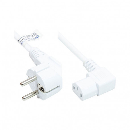 "Good Connections Schutzkontakt-St. gew.- C13 gew. weiß 1,8m"