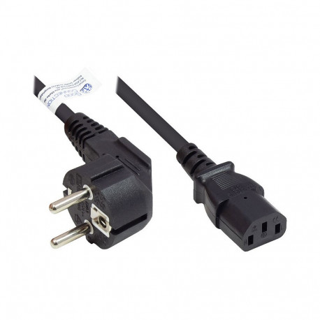 "Good Connections Schutzkontakt-Stecker gew.- C13 schw. 15m"