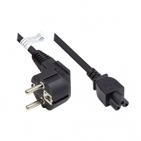 "Good Connections Schutzkontakt-Stecker gew.- C5 schw. 5m"