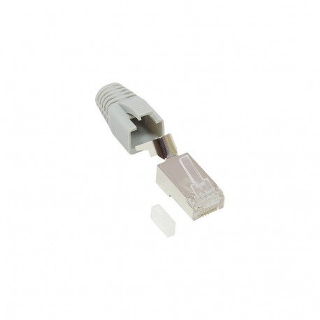 "Good Connections RJ45 Netzwerkstecker ges. Cat.6A grau 10x"