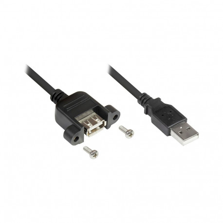 "Good Connections USB2.0 Verlängerung A-Einbaub. A 0,3m"