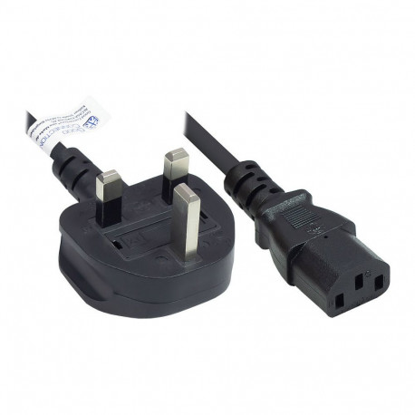 "Good Connections Netzkabel England/UK an C13 schw. 3m"