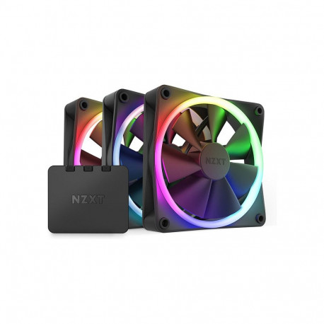 "120mm NZXT F-Serie F120 RGB Lüfter Triple Black RF-R12TF-B1"