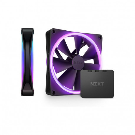 NZXT ventilaator F-Serie F140 RGB DUO 140mm kaksikpakk RF-D14DF-B1, must