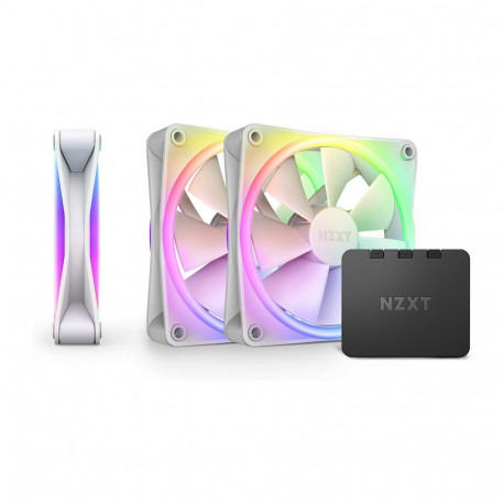 NZXT ventilaatorid F-Serie F120 RGB DUO RF-D12TF-W1 120mm 3 tk, valge