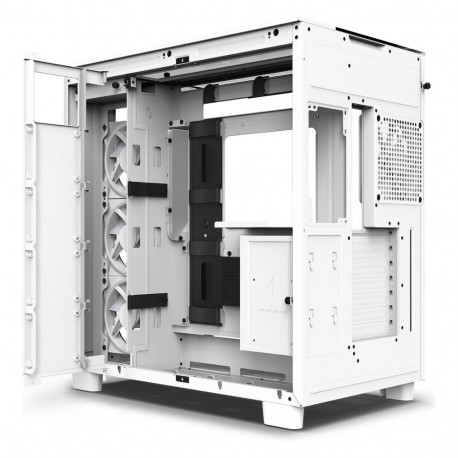 NZXT arvutikorpus H9 Elite CM-H91EW-01 MidiTower klaaspaneeliga, valge