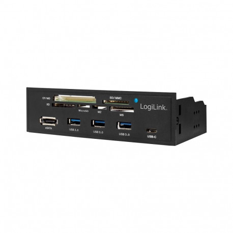 "CardReader LogiLink 5.25"" Multifunction Front Panel - Kartenleser - USB 3.0"