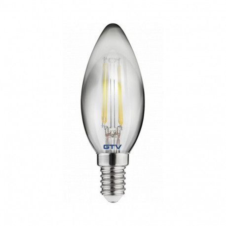 Pirn LED, FILAMENT, C35, 1800K, E14, 4W, 200lm, 360°; LD-C35FP4-18