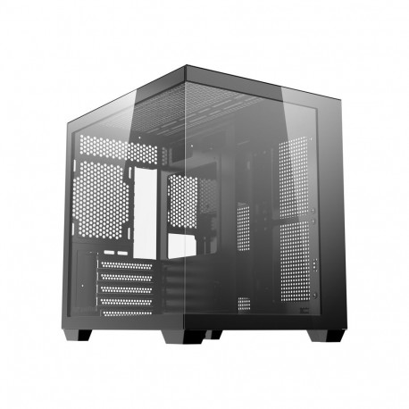 Computer Case - darkFlash B275 M-ATX/ITX, Tempered Glass, Black