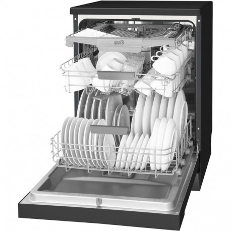 Freestanding Dishwasher - Amica DFM66C8EOIBH Black