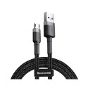 Microusb Cable - Baseus 2.4a 1m Micro USB Grey/black