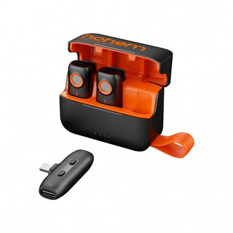 Microphone - Hohem MIC 01 Wireless Lavalier (2TX + 1RX, Charging Case)