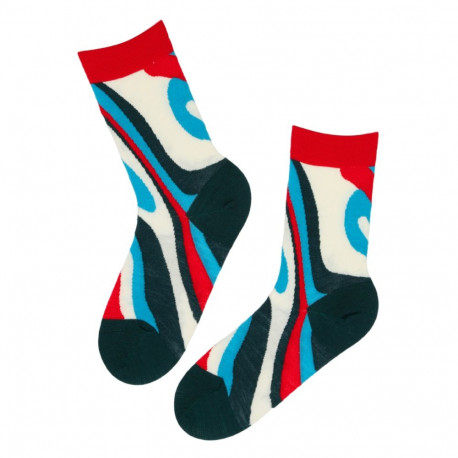 SOKISAHTEL RIVER meriinovillased kirjud sokid 444