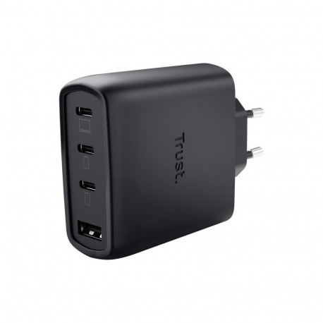 Trust MOBILE CHARGER WALL MAXO 65W/4-PORT GAN BLACK 26067