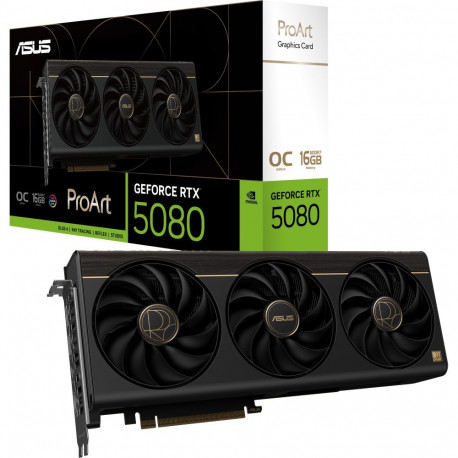 ASUS GeForce RTX 5080 PROART OC, graphics card DLSS 4, 3x DisplayPort, 2x HDMI 2.1