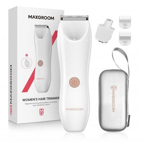 MAXGROOM RFCD-9082 2-in-1 Women's Body and Face Trimmer - White