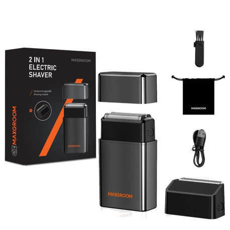 MAXGROOM M-5580 2-in-1 Electric Shaver - Black