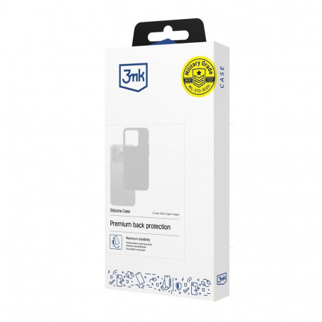 3mk Silicone Case for Xiaomi Redmi Note 14 Pro+ - black