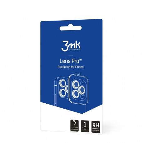 3mk Lens Protection Pro Camera Cover with Blue Frame for iPhone 15