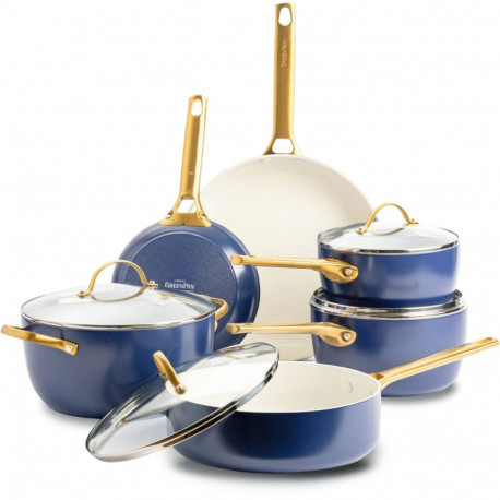 GreenPan Padova Reserve 6 pcs Pot & Pan Set Blue