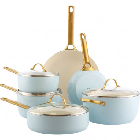 GreenPan Padova Reserve 6 pcs Pot & Pan Set Light Blue