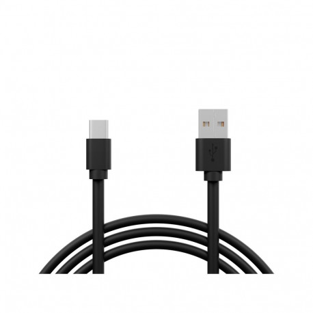 66-185 USB-kaabel USB-A - Micro-B 0,8m, must