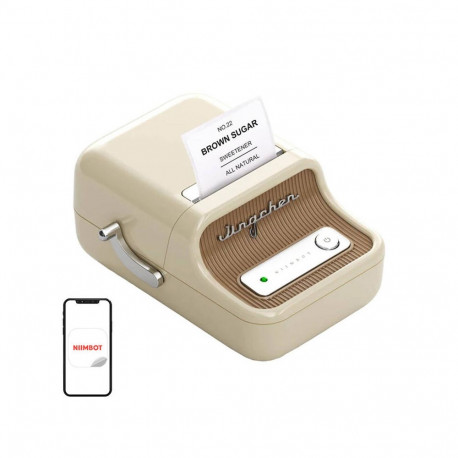 Label Printer - NIIMBOT B21 Portable Thermal Bluetooth 1200mAh Cream