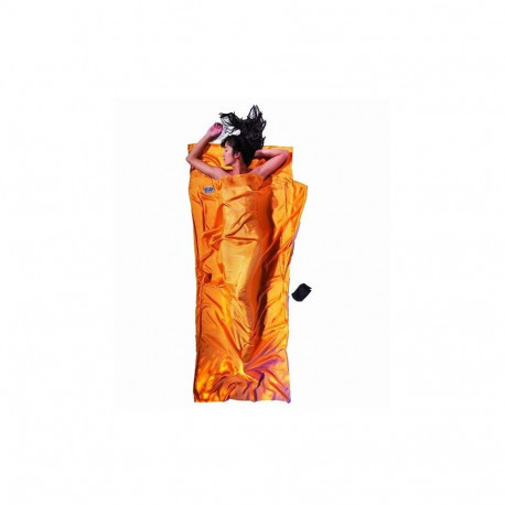 Travel Accessories - COCOON TravelSheet Silk Sleeping Bag Liner 2200x900 mm 290 g Sunset Yellow