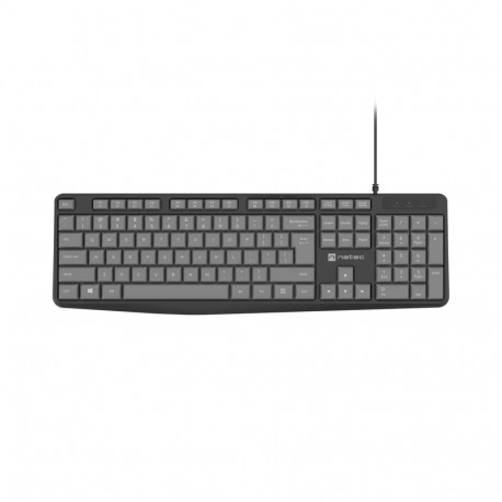 KEYBOARD NATEC NAUTILUS US LAYOUT SLIM BLACK-GREY