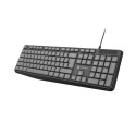 KEYBOARD NATEC NAUTILUS US LAYOUT SLIM BLACK-GREY