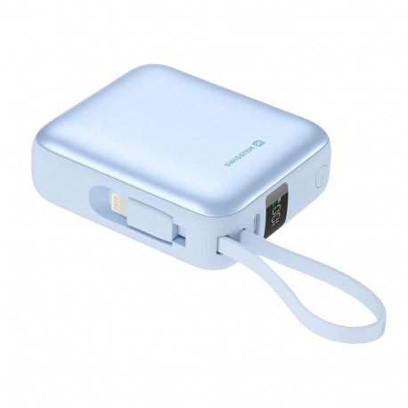 Swissten SPACE Power Bank Universal External Battery USB-C / Lightning / 10000 mAh Blue