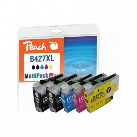 Peach tindikassetid Brother LC-427XL MultiPackPlus 2xbk+1c,m,y taastatud