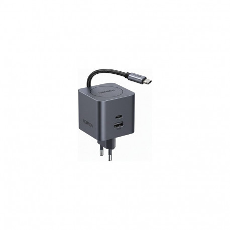 "UGREEN X614 45W GaN Fast Charger 1x USB-C 1x USB-A 1x ausziehbares USB-C Kabel"