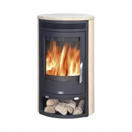 Fireplace kamin Arktis 6 metalli ja liivakiviga