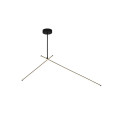 CEILING LED LIGHT TANGER 100+60CM BLACK