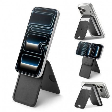 Magnetkinnitusega kaarditasku tugijalaga Slim Fold Tripod 3 (MagFit), 3 kaarditaskuga, must, Qi2/Mag