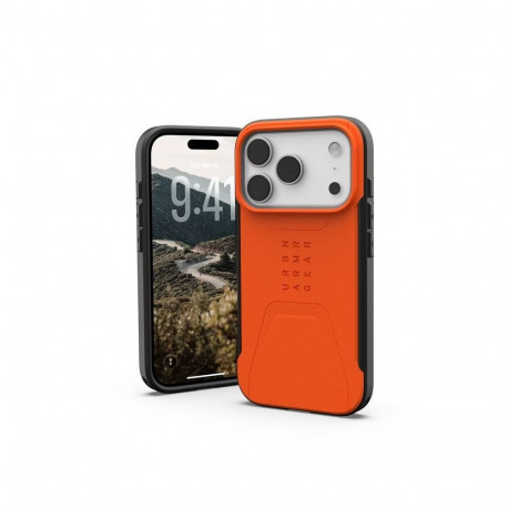Kaitseümbris Civilian, Apple iPhone 17 Pro, oranž, MagSafe ühilduv, Urban Armor Gear (UAG)