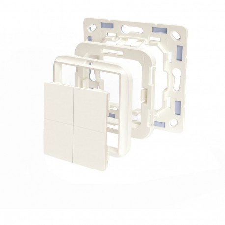 Busch-Jaeger adapter Blu Wall Switch 4 seinalüliti, elevandiluu