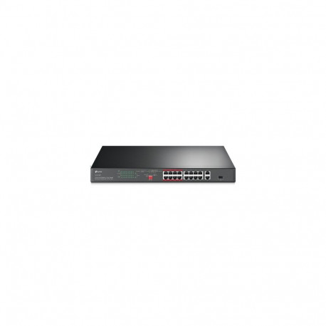 TP-Link TL-SL1218P 16-Port 10/100 Mbps + 2-Port Gigabit Rackmount Switch with 16-Port PoE+