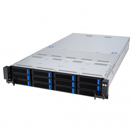 "Barebone Server Asus Rack Server RS521A-E12-RS12U/1G/1.6kW/12NVMe/FAN/RH/OCP/GPU 2U Single Sockel S