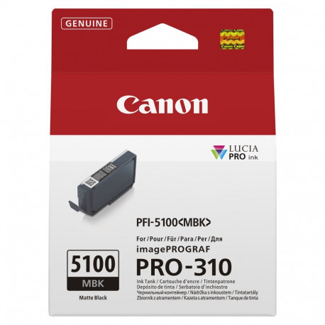 "CANON PFI-5100 SERIES Matte Black ink tank"