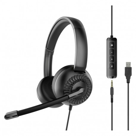 Speedlink kontori peakomplekt METIS USB stereo, must
